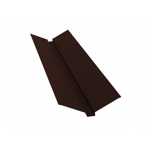 Ендова верхняя для кровли RAL 8017 коричневый 115х30х115х2000