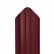 Металлический штакетник Фигурный 0.45x1800 RAL 3005 Вишнёвый