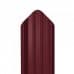 Металлический штакетник Фигурный 0.45x1800 RAL 3005 Вишнёвый