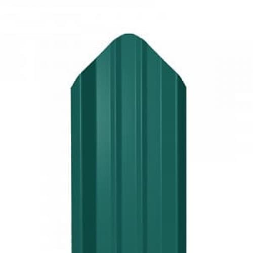 Металлический штакетник Фигурный 0.5x2000 RAL 6005 Зелёный