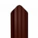 Металлический штакетник Фигурный 0.45x1500 RAL 8017 Коричневый