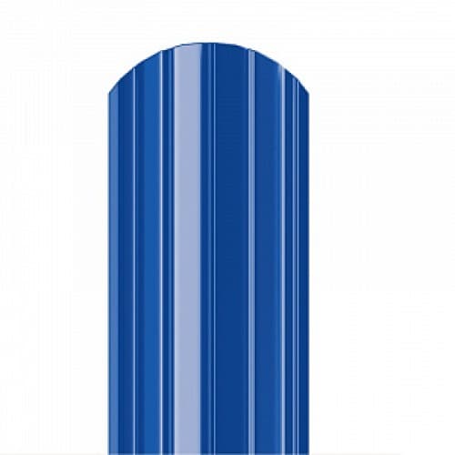 Металлический штакетник Полукруг  0.45x1500 RAL 5005 Синий