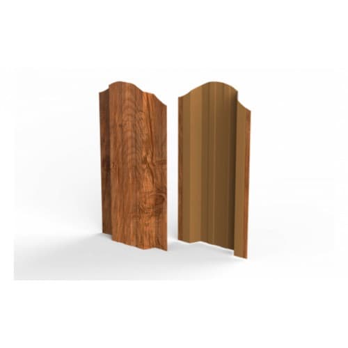 Металлический штакетник Prestige 0.45x1800 Дуб 3D