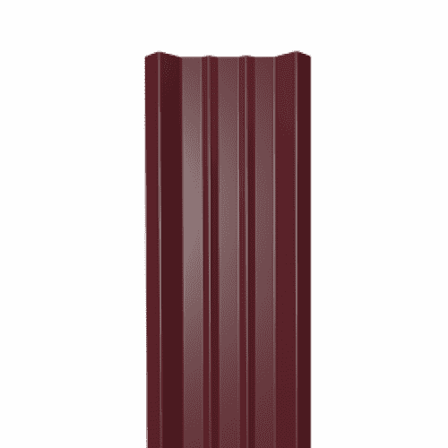 Металлический штакетник Прямой 0.45x1500 RAL 3005 Вишнёвый