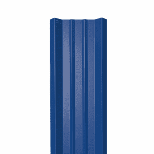 Металлический штакетник Прямой 0.45x1500 RAL 5005 Синий