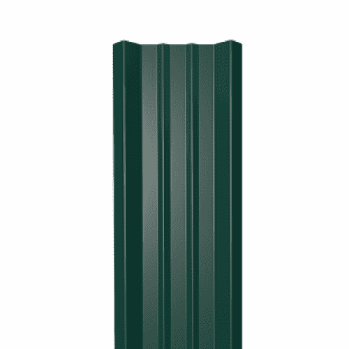 Металлический штакетник Прямой 0.5x1500 RAL 6005 Зелёный